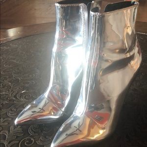 Silver boots